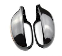 Wing Mirror Shell Compatible With Vw For EOS 2006 2007 2008 Carbon Fiber Pattern Black Car For Wing Mirror Covers Caps Car Rearview Mirror Cap Replacement(Black)