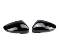Wing Mirror Shell Compatible With VW For EOS 2008 2009 2010 2011 2012 2013 Carbon Fiber Pattern Mirror Cover Replacement Door For Wing Mirror Cover Cap(Black)