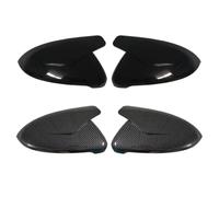 Wing Mirror Trim Cover For VW For Golf 7 MK7 7.5 GTI For Touran 2013-2020 Side Rear View Mirror Cover Caps Signals Bright Black Mirror Case Side Mirror Cover(Bright Black)