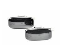Wing Mirror Turn Plug&Play Dynamic LED For Nissan AE50 ambulance AWC34 STAGEA FGY33 CIMA P11 P11E R11 Side Marker Lights Turn Signal Lamps Turn indicator lights(Smoky-black)