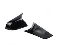 Wing Mirror Unit ABS Carbon Fiber Horned Style Side Rear View Mirror Cover Cap for Tesla for Model 3 Y 2017-2023(For Model 3 17-23)