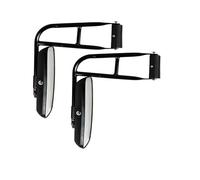 Wing Mirror Unit Direct Insertion Reversing Mirror Loader Reflector Mirror Engineering Vehicle Tractor Truck Large Field Of View Rearview Mirror Wing Mirror Electric(1 Pair)