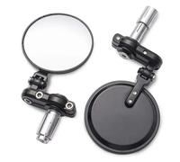 Wing Mirrors 2pcs/Pair Universal Motorcycle Rear View Mirrors Round Handle Bar End Foldable Motorbike Side