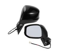 Wing Mirrors for Cars For Civic 2012-2015 Power Adjustment Side Door Mirror Replacement Side View Mirror Assembly(Left Gloss Black)