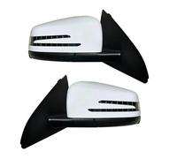 Wing Mirrors for Cars For Mercedes For Benz W176 Car Rearview Mirror Assembly Electric Folding Electric Adjustment Turn Signal(1 pair White)
