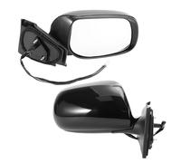 Wing Mirrors for Cars For Toyota For Yaris Hatchback 2007-2011 Power Mirror Adjustment Side View Mirror Assembly(Right Gloss Black)