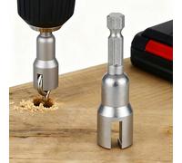 Wing Nut Driver, Power Wing Nut Drill Bit Socket Tool, 1/4" Hex Shank Drills Bits for Screws Eye, C Hook Bolt, Q-Hanger(13 mm)