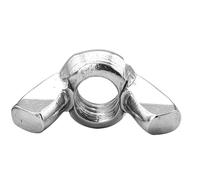 Wing nut HSLSLS 3-10pcs Wing Nut m3 m4 m5 m6 m8 m10 m12 Stainless Steel Black/Zinc Plated Hand Tighten Thumb(201 stainless steel,M3 10pcs)