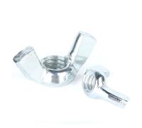 Wing Nut Metric Threaded Hand Tighten Nut Ingot Zinc Plate Carbon Steel M3 M4 M5 M6 M8 M10 M12(M4 (30pcs))