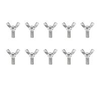 wing nuts, 10pcs Stainless Steel Butterfly Wing Bolts - Hand Twist Fasteners For DIY, Machinery & Electronics(M4*10mm)