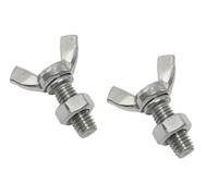 Wing Nuts, 316 Stainless Steel Butterfly Wing Bolts M4-M10 2PCS Set(M6*35mm)