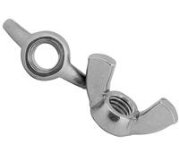 Wing Nuts Butterfly DIN 315 (American) Zinc Plated Steel for DIY Tools Machinery Pack of: 2 Size: M4