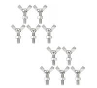 Wing Nuts Butterfly Nuts, Stainless Steel Wing Nut Bolt Screw Set Pack of 30 M4 Multiple Sizes(M4*90mm)