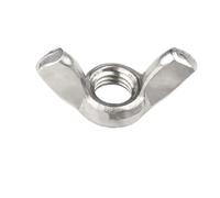 Wing Nuts M3 M4 M5 M6 M8 M10 M12 304Stainless Steel Tighten Hand a Nut Butterfly Nut Ingot DIN315 Eye nuts(1Pieces,M6)