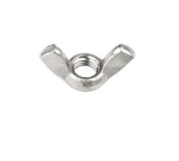 Wing Nuts M3 M4 M5 M6 M8 M10 M12 304Stainless Steel Tighten Hand a Nut Butterfly Nut Ingot DIN315 Eye nuts(10Pieces,M6)