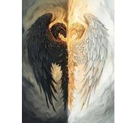 Wing Paint by Numbers for Adults with Frame, Large Paint by Number Canvas Kits, DIY Color Oil Painting Acrylic Paints with Brushes, Hobbies for Adults Women, Home Wall Decor Gifts 100x135cm J8-257