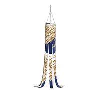 Wing Printed Pattern Print Halloween Windsock With Led Light Outdoor Party Yard Patio Garden Tree Hanging Decoration 40 In.