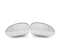 Wing Rear Mirror Glass 1/2 Pcs For E90 For E90 E91 E92 E93 For M3 E80 E81 E87 Glass Rearview Mirror Heated Style Side Mirror Rearview Mirror Glass(A Pair-White)