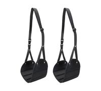 Wing sling for air travel, comfort sling for relaxation, with extendible adjustable strap as leg rest for on the go, for relaxation of the feet, car, office, air travel, road trips, work