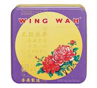 Wing Wah (Hong Kong) Mooncake - White Lotus (4 Pi eces) for Mid-Autumn Festival Sweet Pastry 740g