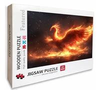 Wing Wooden Jigsaw Puzzles 122x81cm, Flame Jigsaw Puzzles 3000 Piece for Adults with Box, Educational Challenging Game, Gifts for Teens, Back Lettering Easy to Distinguish, Home Decoration, 0-7487