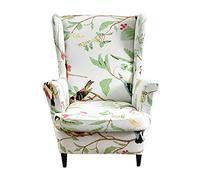 CHNSHOME Wingback chair slipcovers stretch armchair covers Wing Chair Cover wingback armchair covers with prints
