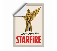 Winged Angel in Gold Japandi Unframed Wall Art Print A4 (29.7×21cm), Wall Decor for Living Room, Bedroom, Office & Home, Art Gift