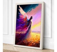 Winged Ascension Fantasy Canvas Wall Art Print 36x24 Inch