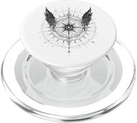Winged Compass All-Seeing Eye Mystical Dark Design PopSockets PopGrip for MagSafe