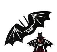 Winged Costume Prop - Bat Wings Adult for Cosplay Fun | Non-Woven Fabric with Elastic Straps, Lightweight Black Design, Ideal for Carnivals, Masquerades, Christmas, Theater, Stage, 20.87x7.87 inches