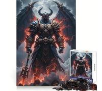 Winged Demon Warrior in Armor 1000 Piece Jigsaw Puzzles for Teenagers Jigsaw Cognitive Workout Calm Leisure Ideal Fit Winter Gift (50x75cm)