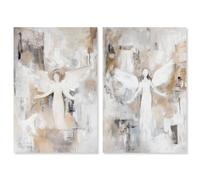 Winged Enigma Duet Canvas Print Abstract Wall Decor Set by Art Remedy, Gallery Wrapped, 20 x 30