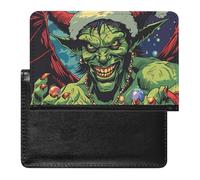 Winged Evil Krampus Xmas Claus Passport Holder Cover Wallet Slim Passport Protector Card Holder Travel Accessories