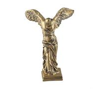 Winged for Victory of Samothrace Statue Replica - Gold or White Resin Desktop Ornament Sculpture by The Ancient Greek Goddess of for Victory, 14 x 10 cm / 23 x 17 cm / 38.5 x 27.5 cm(E5-181514)