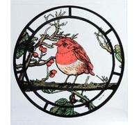 Winged Heart Static Window Cling in a Fat Robin Design.