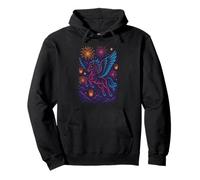 Winged Horse Fireworks Dreamland Pullover Hoodie