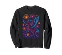Winged Horse Fireworks Dreamland Sweatshirt