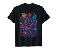 Winged Horse Fireworks Dreamland T-Shirt