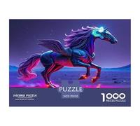 Winged Horse Jigsaw Puzzles 1000 Piece Ideal for Adults, Teens, And Kids Classic Educational Games Horse Print Beautiful Decoration 70x50cm/1000pcs