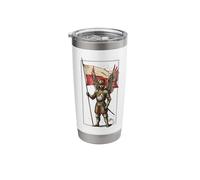 Winged Hussar Polish Flag Warrior Armor Patriot History Art Stainless Steel Insulated Tumbler