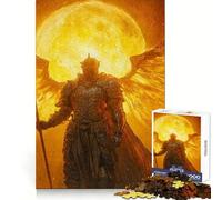 Winged Knight Fire 1000 Piece Jigsaw Puzzles for Teenagers Jigsaw Cognitive Workout Calm Leisure Ideal Fit Winter Gift (50x75cm)