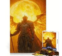 Winged Knight Fire Jigsaw for Teenagers1000 Pieces Mental Sharpness Calm Leisure Precise Fit (38x26cm)