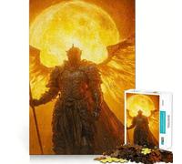Winged Knight Fire Jigsaw Puzzles 1000 Cognitive Skill Toy Smooth Burr Free Surface Relaxing Indoor Group Activity (50x75cm)