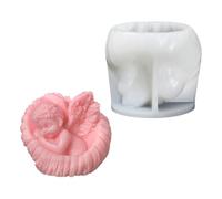 Winged Little Girl Statue Silicone Molds for Epoxy Resin Soap Home Decoration Cement Gypsum