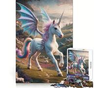 Winged Pegasus Unicorn Fantasy 1000 Piece Jigsaw Puzzles for Teenagers Jigsaw Cognitive Workout Calm Leisure Ideal Fit Winter Gift (38x52cm)