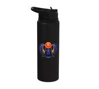 Winged Scarab Egyptian Illustration Egypt Stainless Steel Insulated Water Bottle
