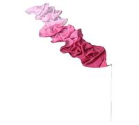 Winged Sirenny Silk Dance Ribbon Streamer 250cm (98in) with Rod, Elegant Performance & Flow Arts Prop for Play, Stage, Festivals. Hand Painted & Made (bordeaux fading)