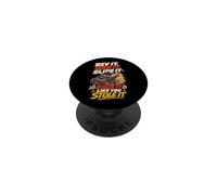 Winged Sprint Car Dirt Track Slide Racing Humor PopSockets Adhesive PopGrip