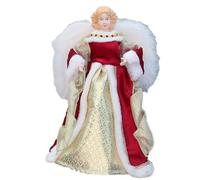 Winged Table Sculpture Ornament Christmas Tree Top Star Decoration Red Top Star Gold White Christma Decor Tree