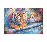 Winged Tiger Cub with Teapot by Starry Pond 1000 Piece Jigsaw Puzzle for Adults Snow Day Activity Indoor Fun No Dust Pieces Great Gift for Neighbors 1000 PCS
